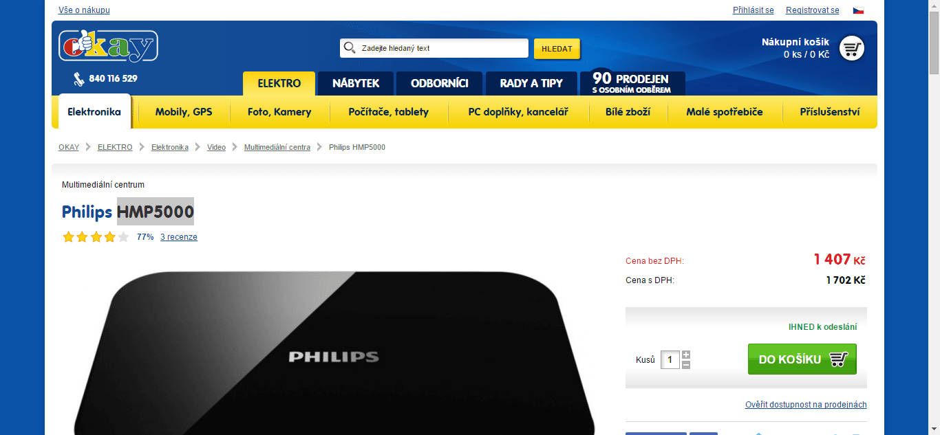 Multimediální centrum Philips - sleva 500