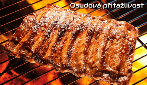 500 g vepřových žebírek s křenem hořčicí a pečivem