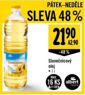 Slunečnicový olej - 48%