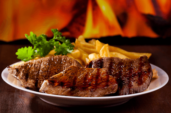 2x 250g STEAK Z KRKOVIČKY, PŘÍLOHA a DRESINK