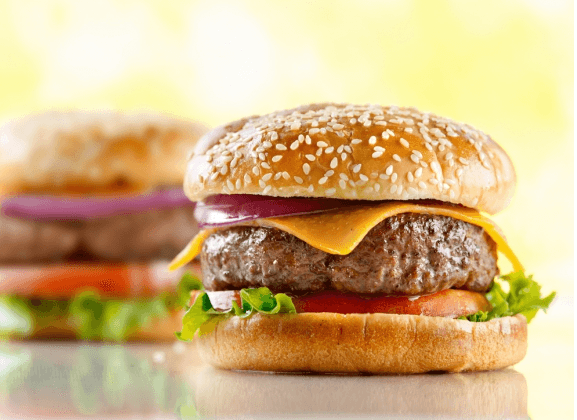2x 150g hovězí BURGER + 2x 200g HRANOLKY