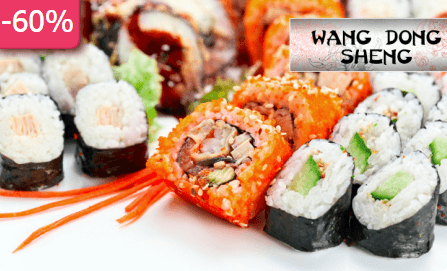 60% sleva na SUSHI a SUSHI SETY 