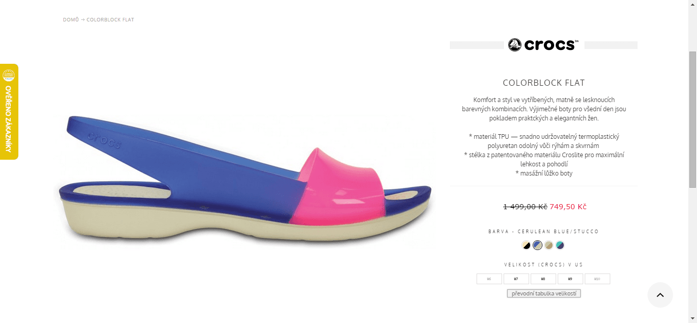 Sleva na Crocs Colorblock - jen dnes