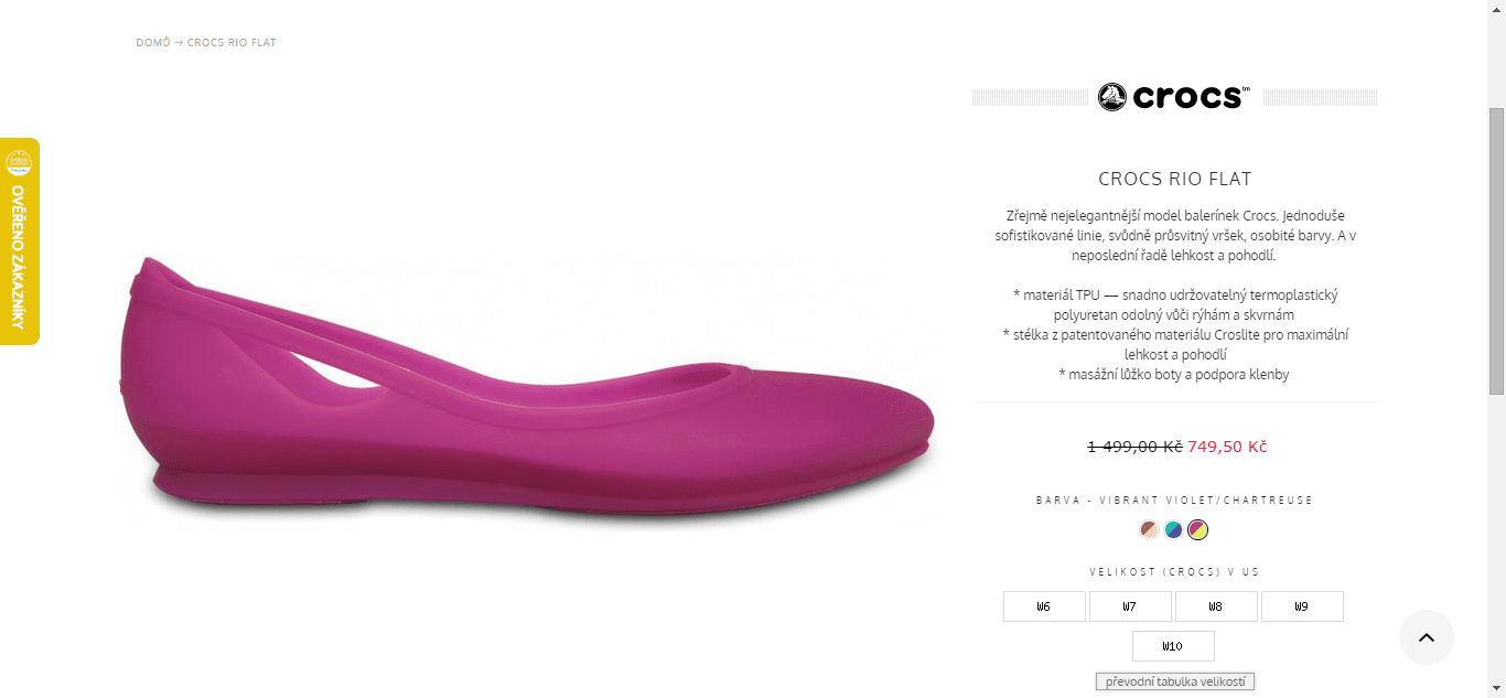 Crocs Rio Flat balerínky - nejlevněji jen dnes