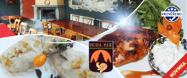 Luxusní VEČEŘE v restauraci Hotelu Bor