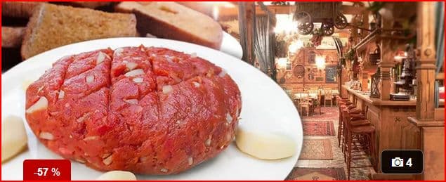 Namíchaný 0,5kg tatarský biftek z pravé svíčkové