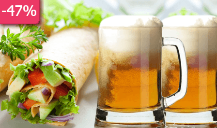 2 Půllitry 11° piva Vilém a Jarní WRAP