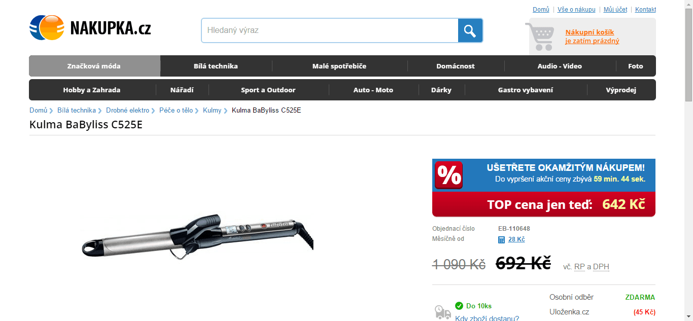 Kulma BaByliss C525E - sleva 30%