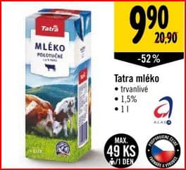 Tatra mléko - 52%