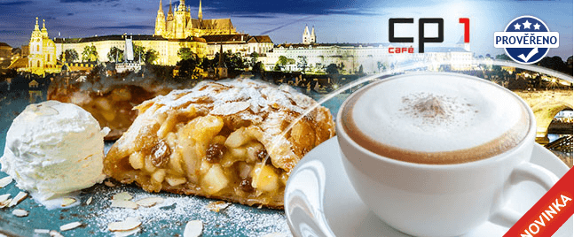 2x JABLEČNÝ ZÁVIN,zmrzlina,2x cappuccino