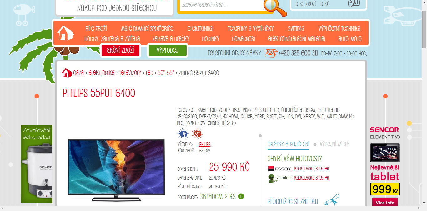 Ultra HD, Smart, LED, 139 cm, Philips