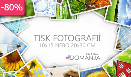 80% sleva na tisk fotografií