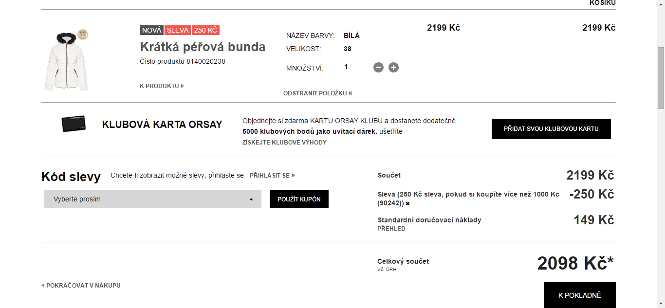 Orsay speciální slevy + slevový kupon