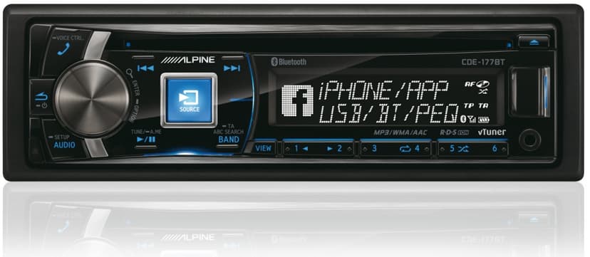 Autorádio Alpine, BT, CD, handsfree