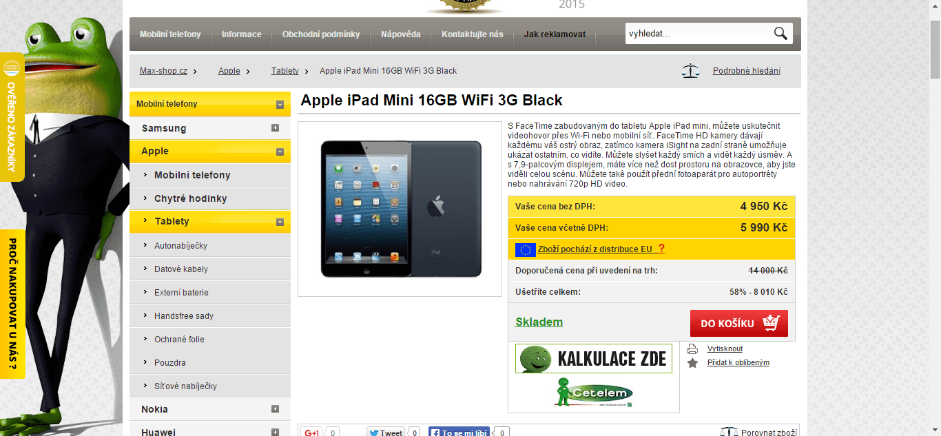 Apple iPad Mini 16GB Wi-Fi 3G MF450SL/A