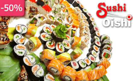 50% sleva na VEŠKERÁ JÍDLA v Sushi Oishi