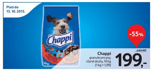 Chappi granule pro psy - 55%