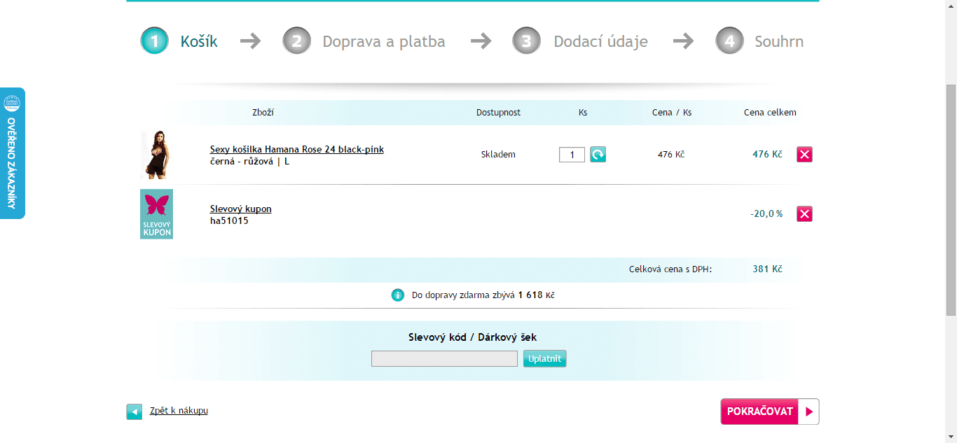 Slevový kód -20% na vše od značky Hamana