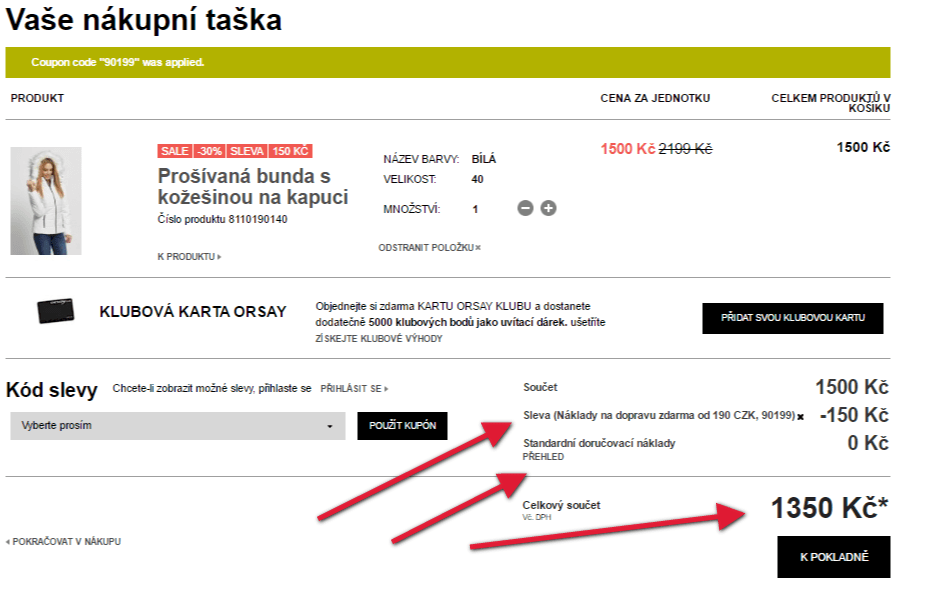 Orsay doprava zdarma + slevový kupon