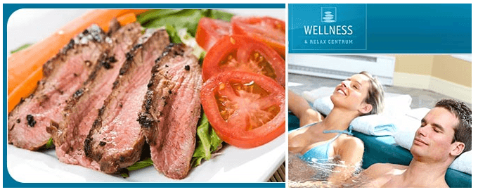 Hodinka relaxu ve wellness a skvělá večeře