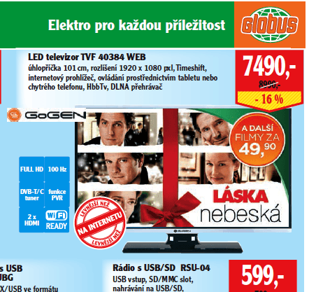 Full HD, LED, Smart TV, 101 cm, GoGen