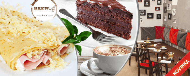 Domácí dort či palačinka + cappuccino