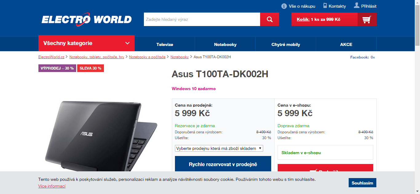 Tablet/Ntb Asus - 4x 1,86GHz, 2GB RAM, 10,1"