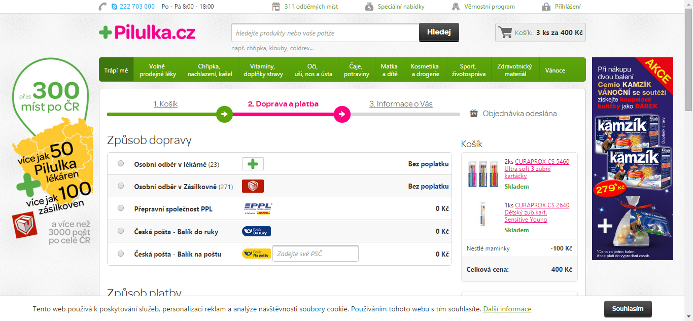7 ks kartáčků Curaprox Ultra Soft + doprava zdarma