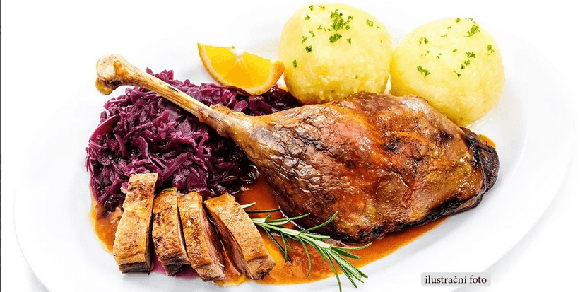4chodové svatomartinské menu s živou hudbou