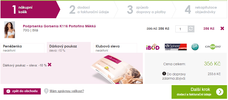 Sleva 25 % na podprsenky