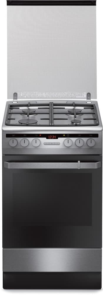 Kombinovaný sporák Amica, gril, nerez