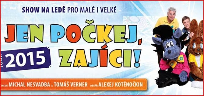2 lístky na show na ledě JEN POČKEJ, ZAJÍCI!
