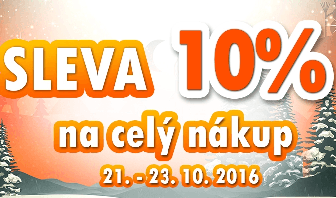 Sleva 10 % na celý nákup