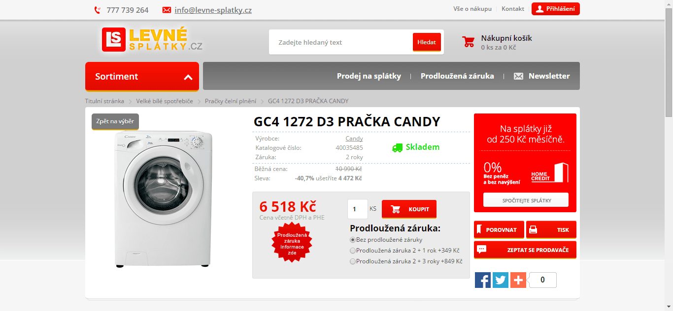 Pračka Candy, 7kg, 1200 ot., A+++