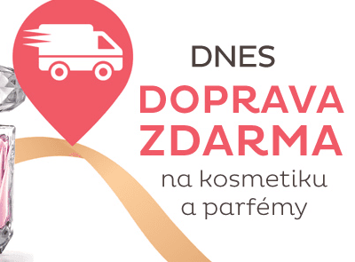 Doprava zdarma na parfémy + kosmetiku