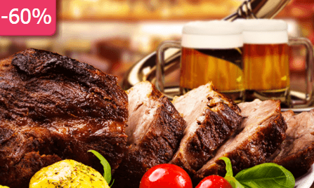 400g šťavnatý roastbeef včetně přílohy pro 2