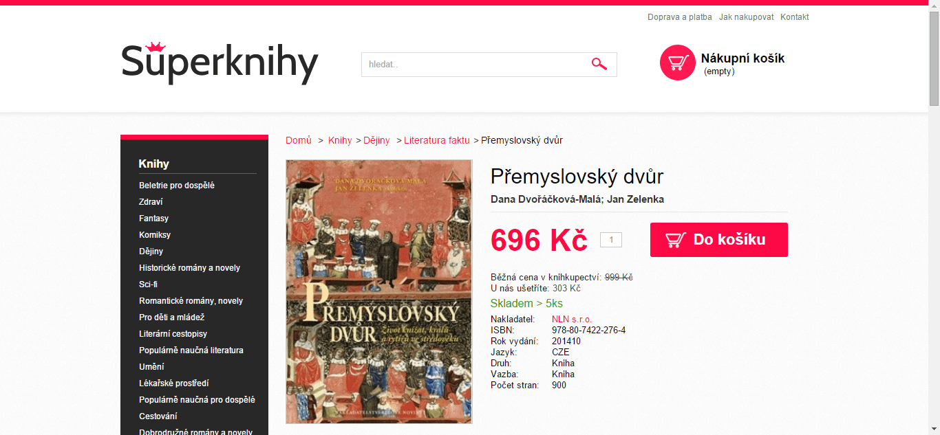 Kniha Přemyslovský dvůr