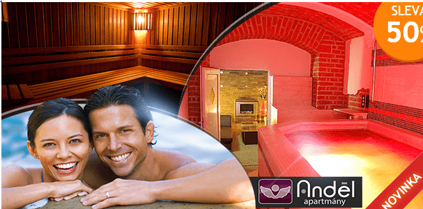Privátní vířivka a sauna pro 2 osoby na 90 min