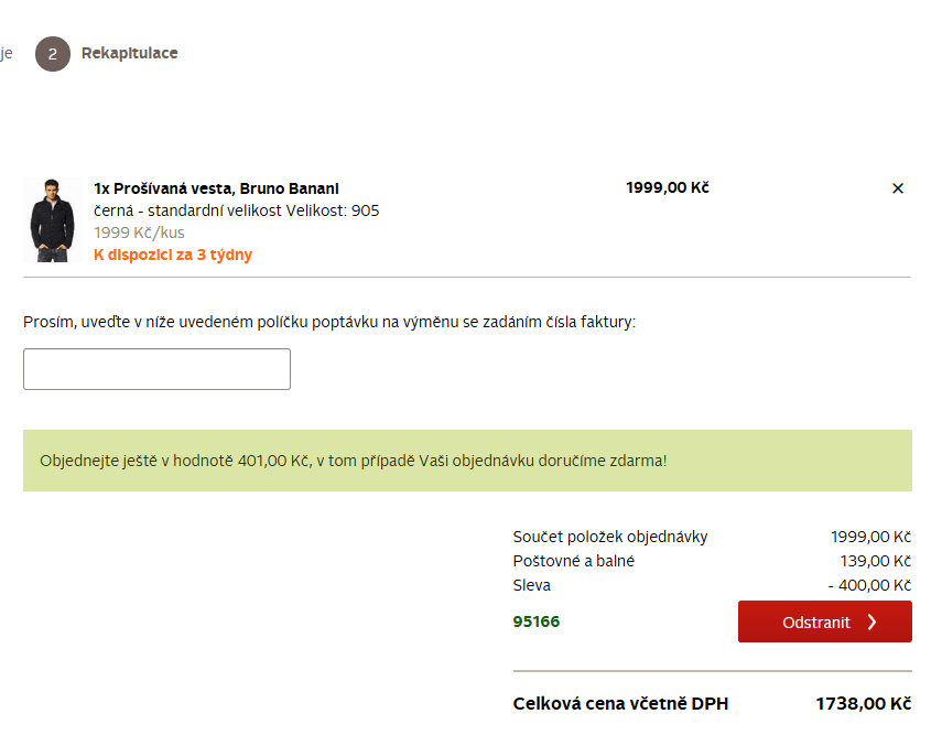 20% sleva na bundy a obuv