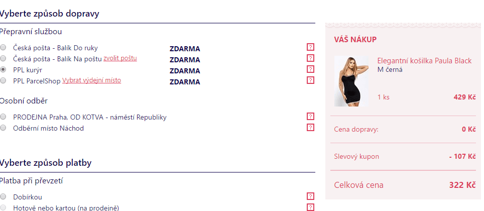Doprava zdarma + sleva 25%