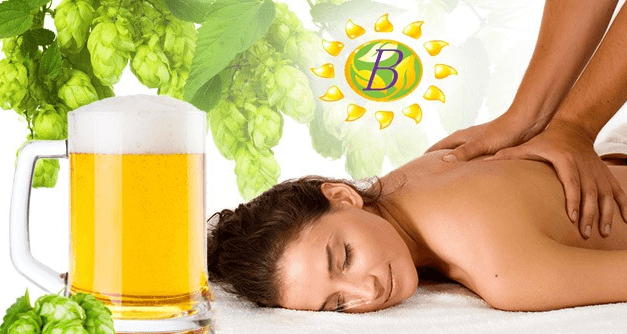 60minutová pivní masáž + peeling a zábal