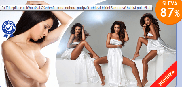 5x IPL epilace celého těla! 