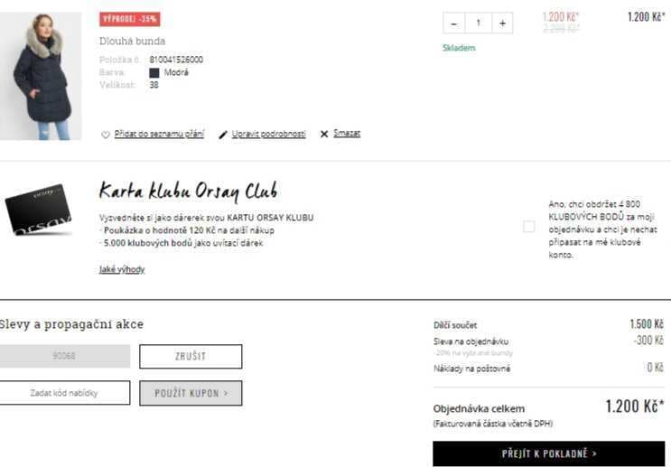 Sleva 20% na všechny bundy a kabáty