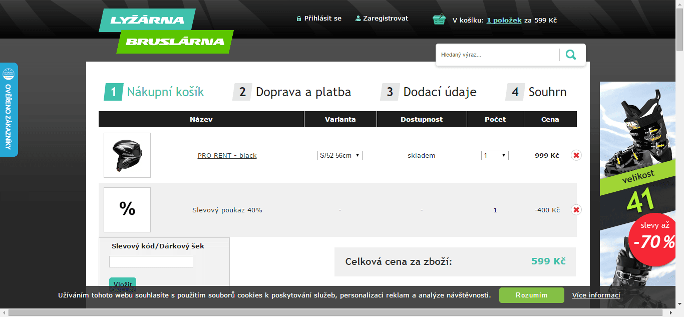 Extra sleva 40% na výprodeje