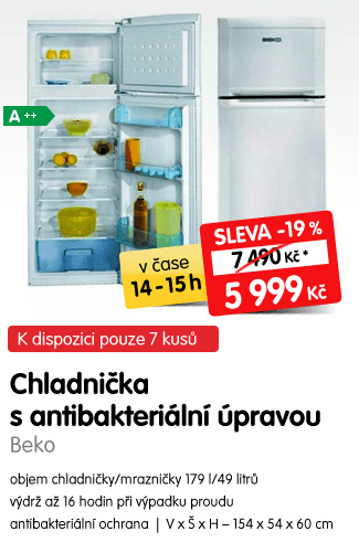 Lednice a tablet za super cenu