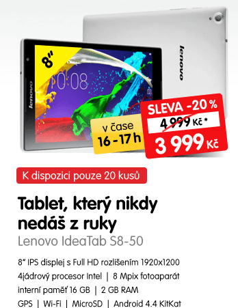 Lednice a tablet za super cenu