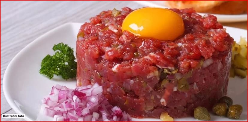 Vánoční 300g tatarák z jemně nasekaného hovězího