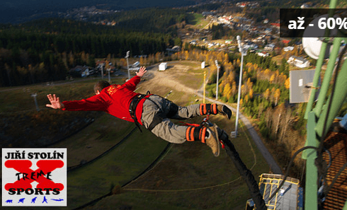 Extrémní Bungee Jumping z výšky až 60 metrů