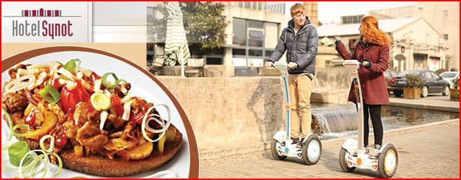 Segway na 30 minut a topinka s pikantní směsí