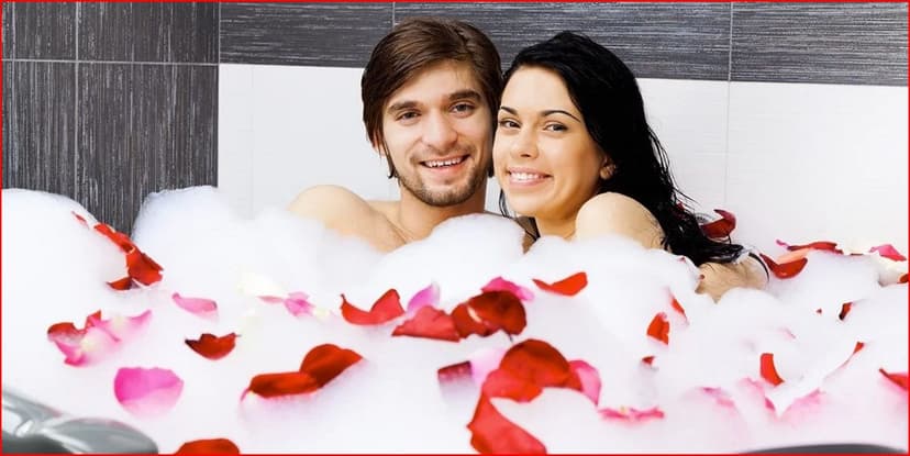 Párová relaxace v příjemné pivní lázni